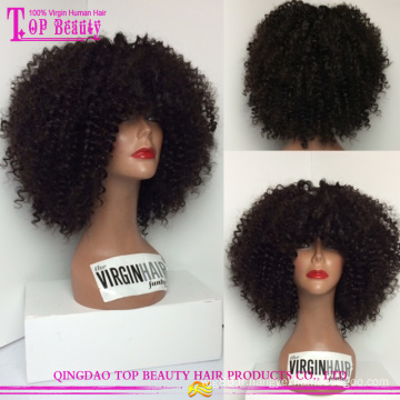 Haute qualité petite tête perruque 100% vierge de cheveux humains en gros afro kinky bouclés dentelle perruques pour petites têtes